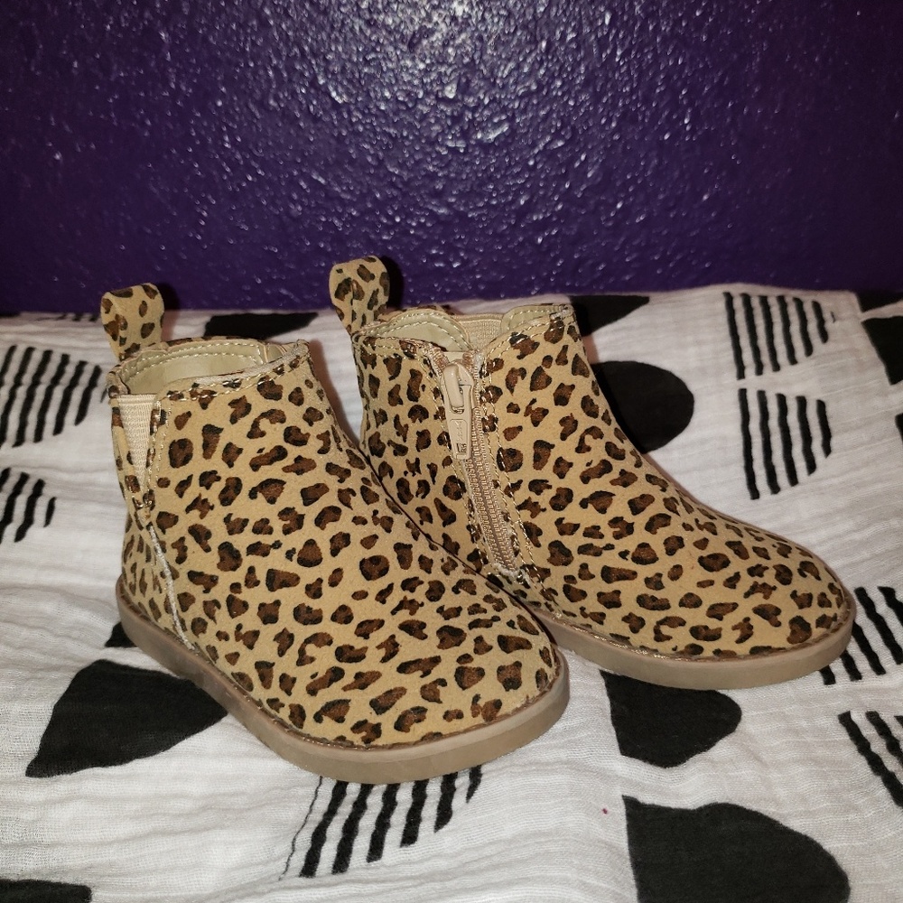 Toddler girl cheetah boots